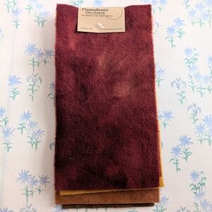 Moondance Color Company Hand Dyed Wool Sampler NEW Autumnal Fall 8 Pc Primitive